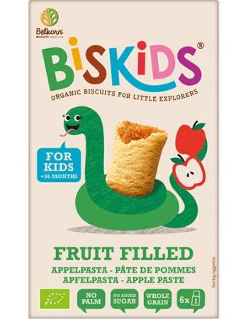 BELKORN BISKIDS FRUIT FILLED BISCUITS 120G