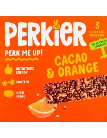 PERKIER CACAO & ORANGE QUINOA BARS (3X35G)