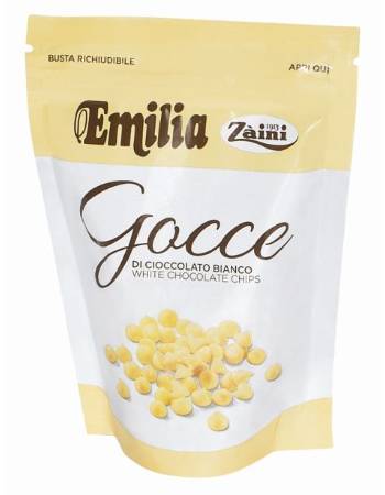 ZAINI EMILIA WHITE CHOCOLATE  DROPS 180G