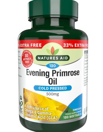 NATURES AID EVENING PRIMROSE OIL 500MG (120 CAPSULES)