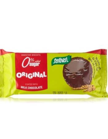 SANTIVERI NO ADDED SUGAR CHOCOLATE ORIGINAL DIGESTIVE BISCUITS