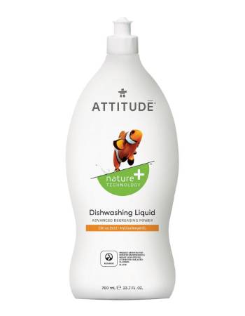 ATTITUDE WASHING UP LIQUID CITRUS ZEST 700ML