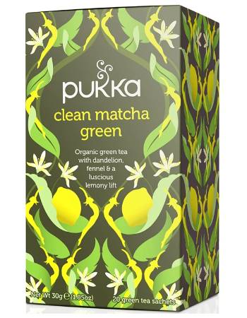 PUKKA CLEAN MATCHA GREEN TEA 20 BAGS