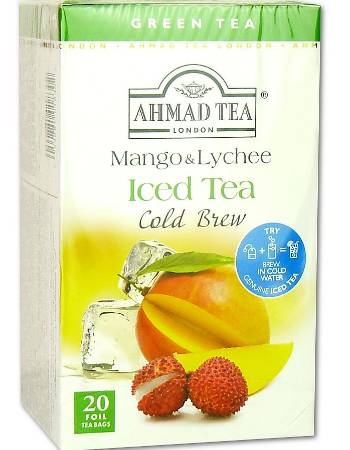 AHMED TEA MANGO AND LYCEE 20 TEABAGS