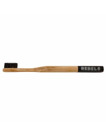 REBELS MEDIUM BLACK BAMBOO TOOTHBRUSH