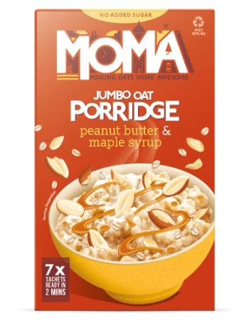 MOMA JUMBO OAT PEANUT & MAPLE (7 X 35G)