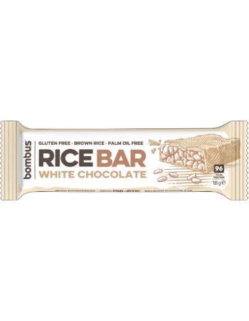 BOMBUS BROWN RICE WHITE CHOCOLATE BAR 18G