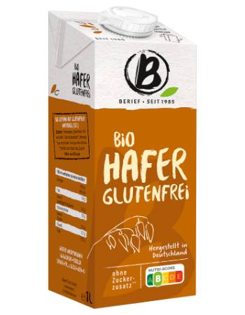 BERIEF GLUTEN FREE OAT DRINK 1L