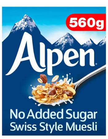 ALPEN ORIGINAL NO ADDED SUGAR 560G