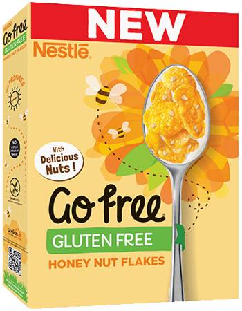 NESTLE GO FREE HONEY NUT CORN FLAKES 350G | NEW