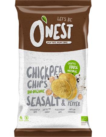 O'NEST CHICKPEA CHIPS SALT & PEPPER 40G