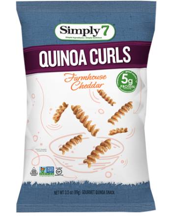 SIMPLY 7 QUINOA CURLS CHEDDAR 70.8G