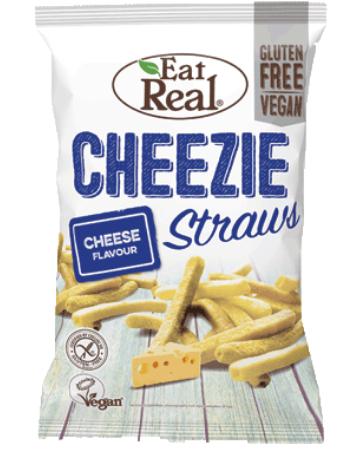 EAT REAL CHEEZIE STRAWS 113G
