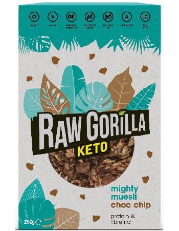 RAW GORILLA KETO CHOC CHIP GRANOLA 250G