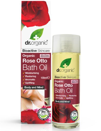 DR ORGANIC ROSE OTTO BATH OIL 100ML