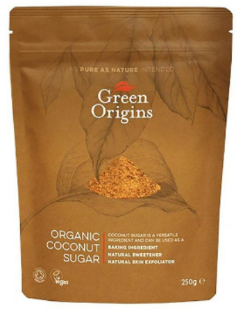 GREEN ORIGINS ORG COCONUT SUGAR 250G