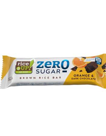 RICE UP ZERO SUGAR ORANGE AND DARK CHOCOLATE BAR 18G