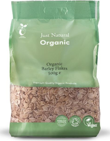 JUST NATURAL BARLEY FLAKES 500G