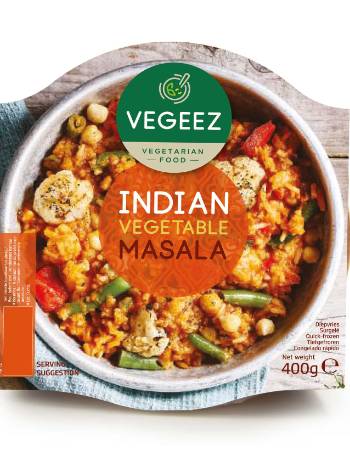 VEGEEZ VEGAN INDIAN VEGETABLE MASALA 400G