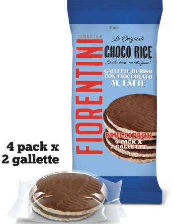 FIORENTINI MULTIPACK MILK CHOCOLATE RICE CAKES 136G