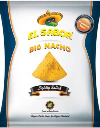 EL SABOR BIG NACHO LIGHTLY SALT 200G