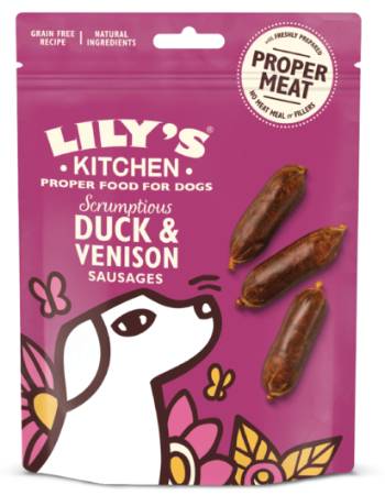 LILY'S KITCHEN TRULY NATURALS VENISON SAUSAGE 60G