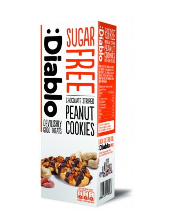 DIABLO CHOCOLATE STRIPED PEANUT BUTTER COOKIES 150G