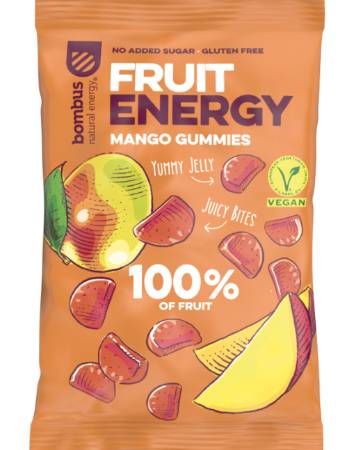 BOMBUS FRUIT ENERGY MANGO GUMMIES 35G