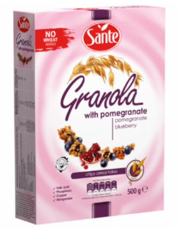 SANTE GRANOLA POMEGRANATE 500G