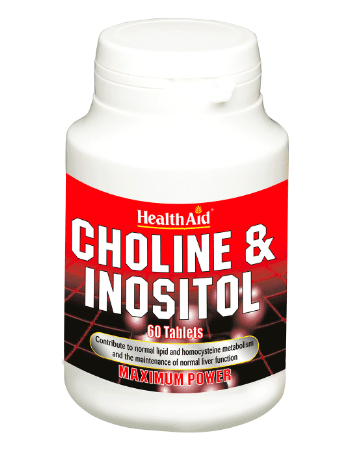 HEALTH AID CHOLINE & INOSITOL 60 TABLETS