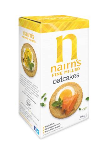 NAIRNS FINE MILLED OATCAKES 250G