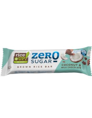 RICE UP ZERO SUGAR COCONUT & MILK CHOCOLATE BAR 18G