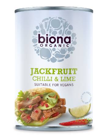 BIONA ORGANIC JACKFRUIT CHILLI & LIME 400G