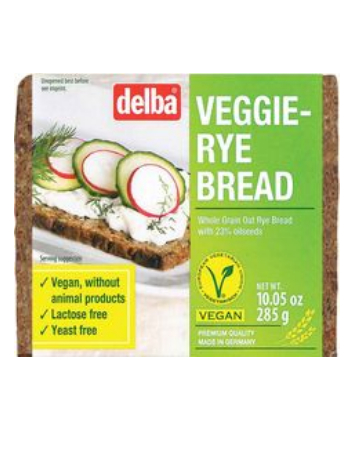 DELBA VEGAN RYE BREAD 300G