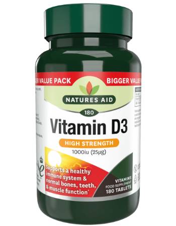 NATURES AID VITAMIN D3 1000IU (180 TABLETS)