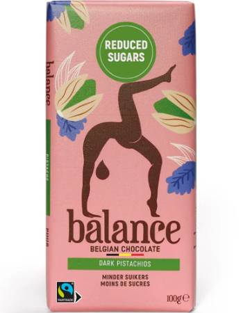 BALANCE DARK CHOCOLATE WITH PISTACHIOS 100G