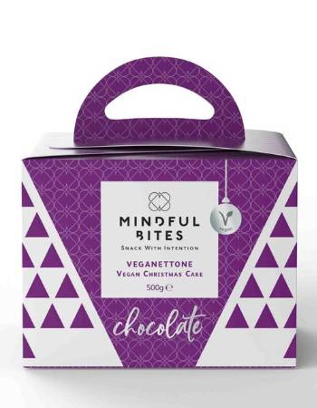 MINDFUL BITES VEGAN CHRISTMAS CAKE (CHOCOLATE) 500G