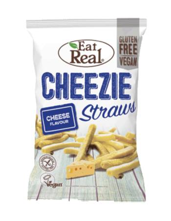 EAT REAL CHEEZIE STRAWS CHEESE FLAVOUR 45G