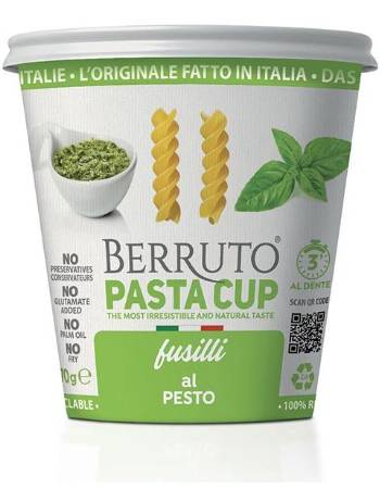 BERRUTO PASTA CUP FUSILLI AL PESTO 70G