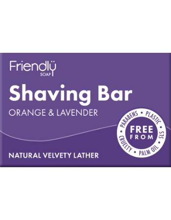 FRIENDLY SOAP SHAVING BAR ORANGE & LAVENDER 95G