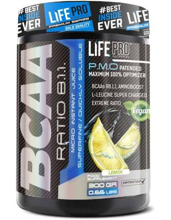 LIFE PRO NUTRITION BCAA 8:1:1 LEMON 300G