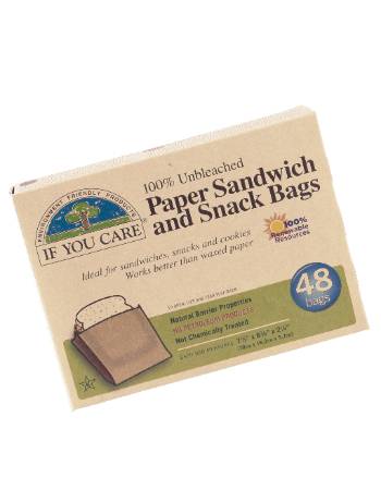 IF YOU CARE PAPER SNACK & SANDWICH BAGS