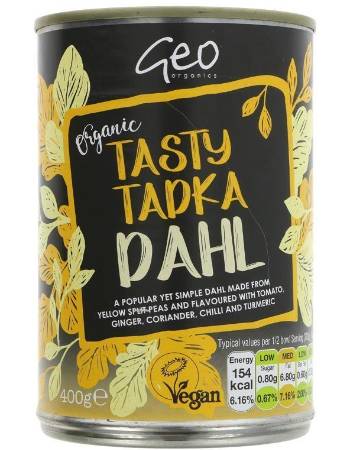 GEO ORGANICS TASTY TADKA DAHL SOUP 400G