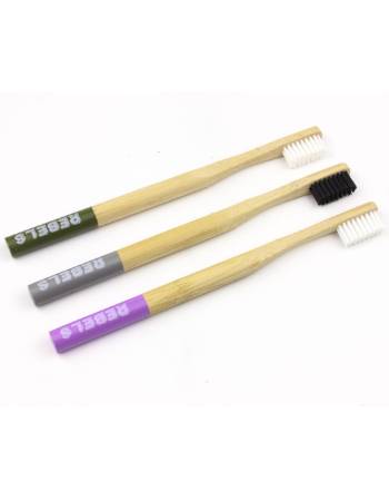 RWAC GRAY BAMBOO TOOTHBRUSH (HARD)