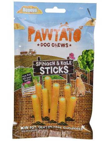 BENEVO PAWTATO SPINACH & KALE STICKS 120G