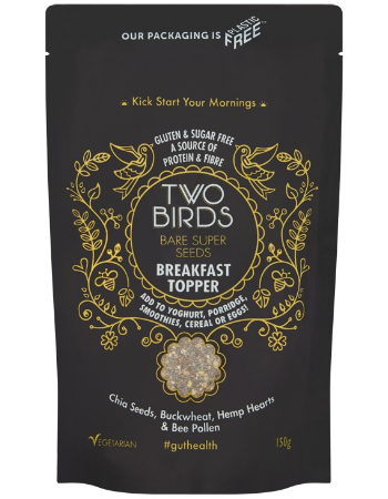 TWO BIRDS SUPER SEEDS & BEE POLLEN BREAKFAST TOPPER 225G