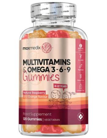 MAXMEDIX KIDS MULTIVITAMIN OMEGA 3 6 9 (120 GUMMIES)