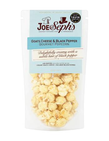 JOE AND SEPHS GOAT CHEESE AND BLACK PEPPER POPCORN 80G