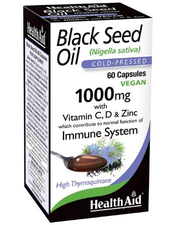 HEALTH AID BLACK SEED OIL (NIGELLA SATIVA) 60 CAPSULES