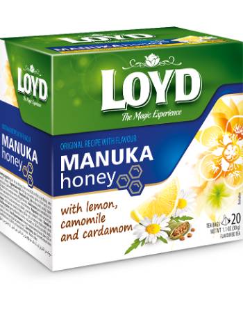 LOYD MANUKA LEMON CAMOMILE & CARDAMOM TEA (20 BAGS)